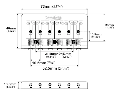 Dimensions du vibrato