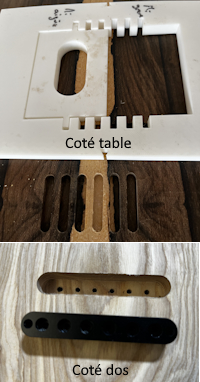 Usinage rainures du cordier